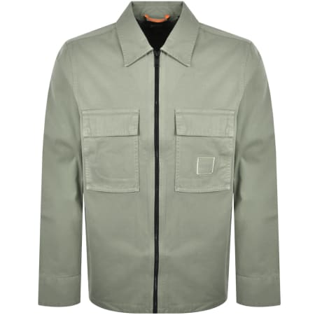 Product image for BOSS Lovel Full Zip Overshirt Green