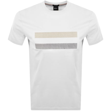 Product image for BOSS C Taut 10 Mercerised T Shirt White