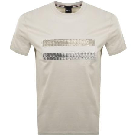 Product image for BOSS C Taut 10 Mercerised T Shirt Beige