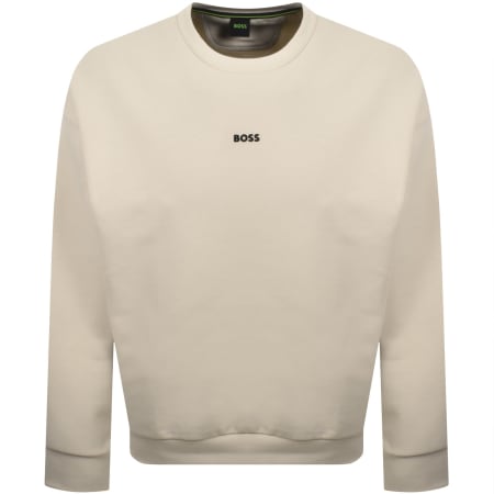Product image for BOSS Stenson Relaxed Sweatshirt Light Beige