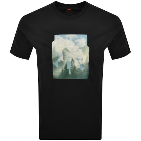 Product image for BOSS Cover Graphic T Shirt Black