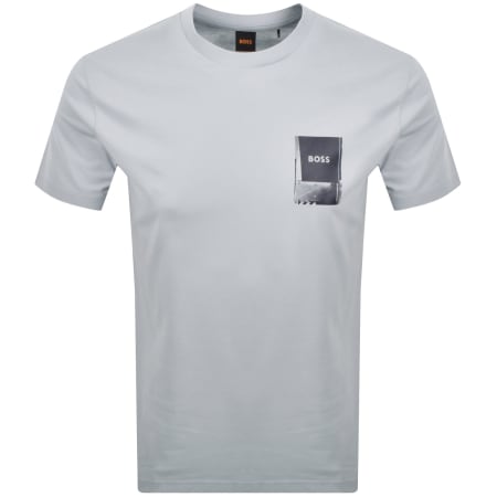 Product image for BOSS Plain T Shirt Light Pastel Grey