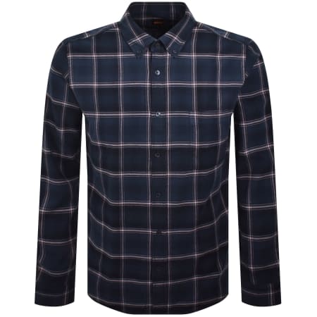 Product image for BOSS Rickert Check Shirt Navy