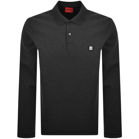 Product image for HUGO Dinote Polo T Shirt Medium Grey