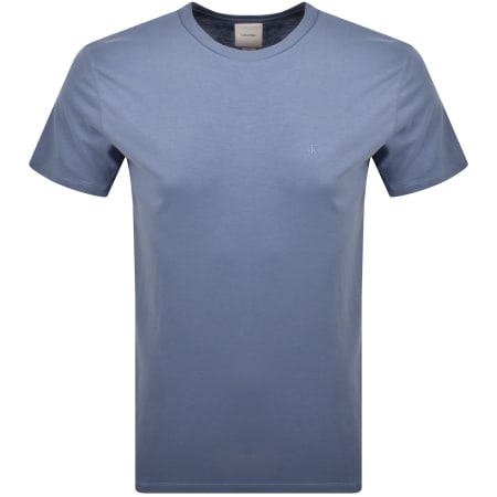Product image for Calvin Klein Chest Logo T Shirt Blue