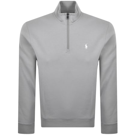 Product image for Ralph Lauren Quarter Zip Sweatshirt Grey