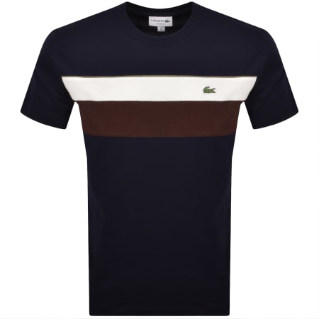 Product image for Lacoste Colour Block T Shirt Navy