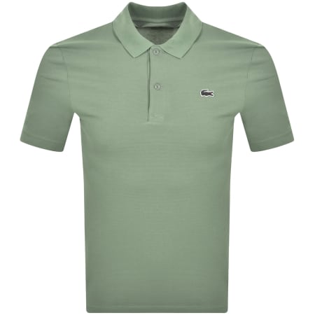 Product image for Lacoste Grey Croc Polo T Shirt Thyme Green