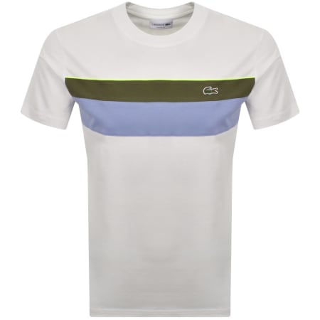 Product image for Lacoste Colour Block T Shirt White