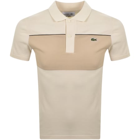 Product image for Lacoste Logo Polo T Shirt Cream