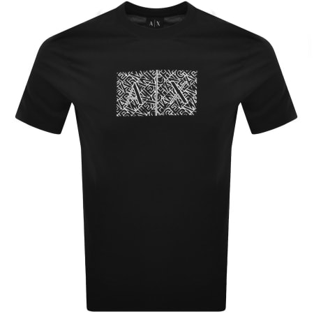 Product image for Armani Exchange Slim Fit Crew Neck T Shirt Black