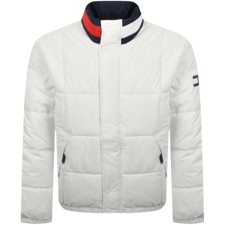Product image for Tommy Jeans DNA Collar Puffer Jacket White