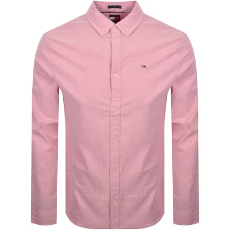 Product image for Tommy Jeans Regular Fit Oxford Shirt Pink
