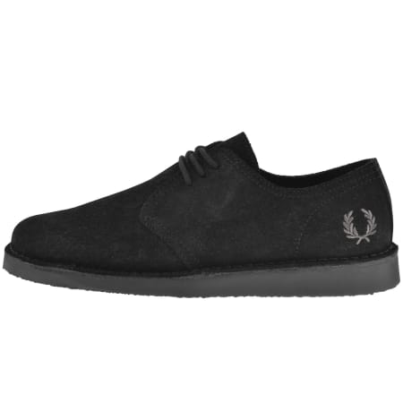 Product image for Fred Perry Linden Suede Shoes Black