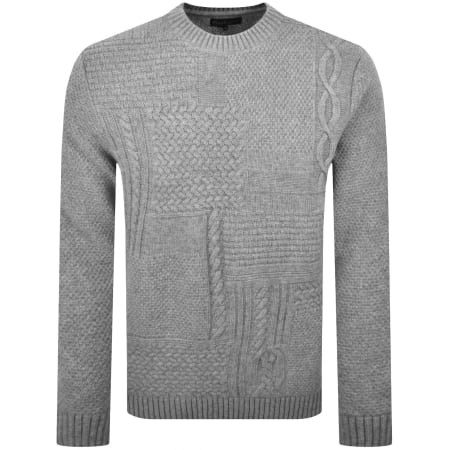 Product image for Barbour Casey Cable Knit Jumper Grey