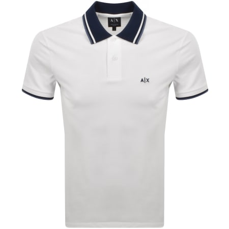 Product image for Armani Exchange Slim Fit Polo T Shirt White