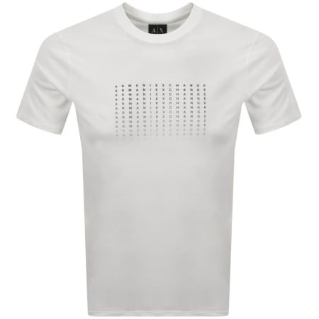 Product image for Armani Exchange Logo Print T Shirt White