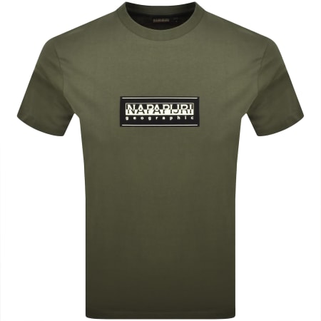Product image for Napapijri S-Box Logo T Shirt Green