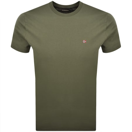 Product image for Napapijri Salis Sum Logo T Shirt Green