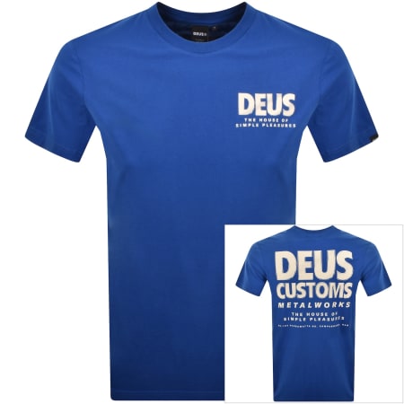Product image for Deus Ex Machina Chromium T Shirt Blue