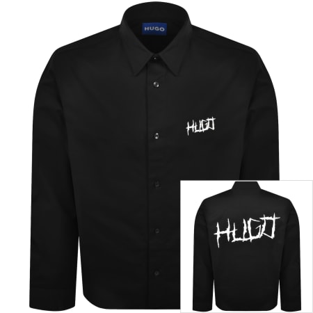 Product image for HUGO Blue Ebolt Overshirt Black