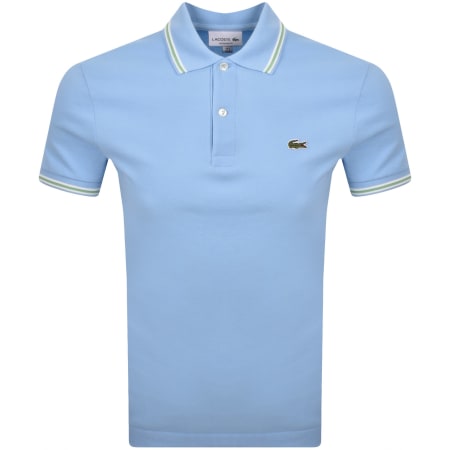 Product image for Lacoste Tipped Polo T Shirt Blue
