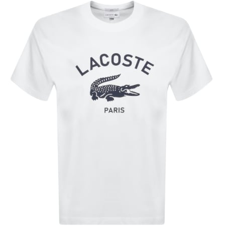Product image for Lacoste Paris Logo T Shirt White