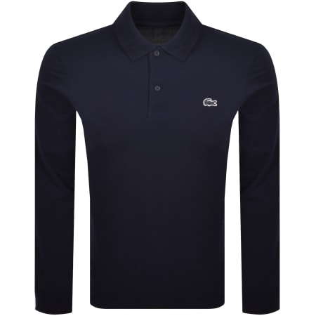 Product image for Lacoste Long Sleeve Polo T Shirt Navy