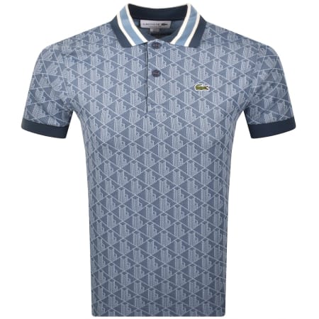 Product image for Lacoste Logo Polo T Shirt Blue