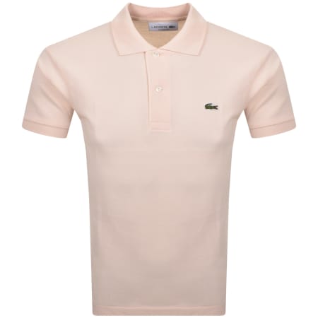 Product image for Lacoste Short Sleeved Polo T Shirt Pink