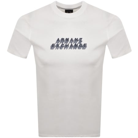 Product image for Armani Exchange Logo Print T Shirt White