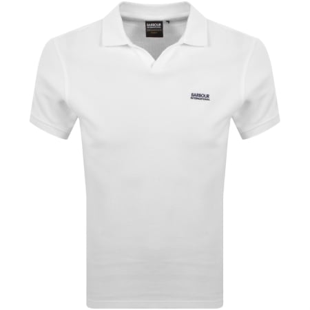 Product image for Barbour International Milbank Textured Polo White