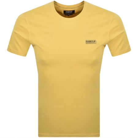 Product image for Barbour International Small Logo T Shirt Yellow