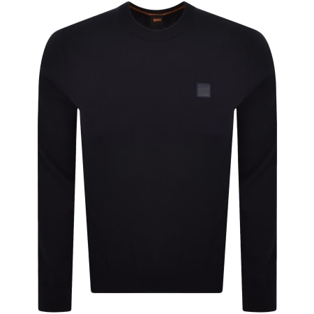 Product image for BOSS Kanovano Knit Jumper Navy