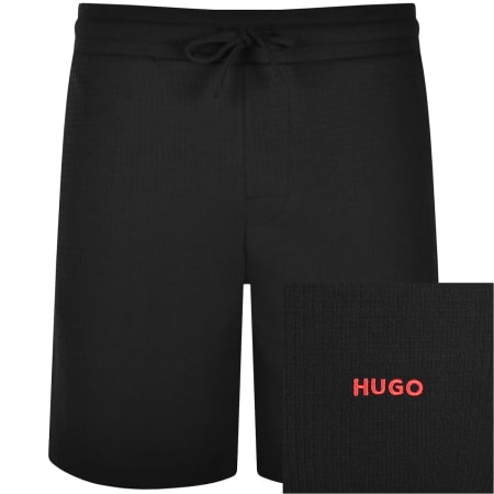 Product image for HUGO Austin Waffle Shorts Black