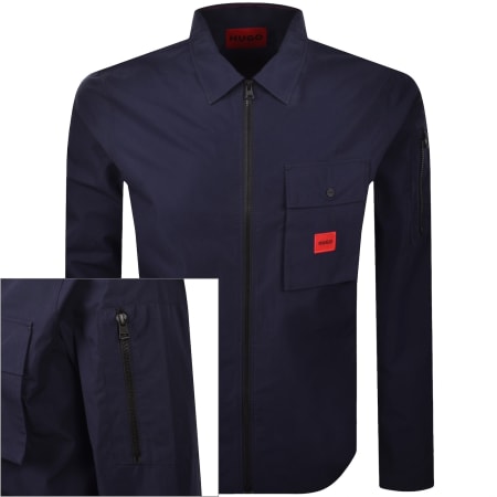 Product image for HUGO Emmond Overshirt Navy