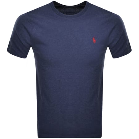 Product image for Ralph Lauren Crew Neck Slim Fit T Shirt Navy