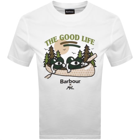 Product image for Barbour X Mull Good Life T Shirt White