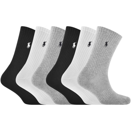Product image for Ralph Lauren 6 Pack Crew Cut Socks
