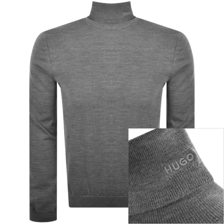 Product image for HUGO San Thomas Knit Jumper Grey