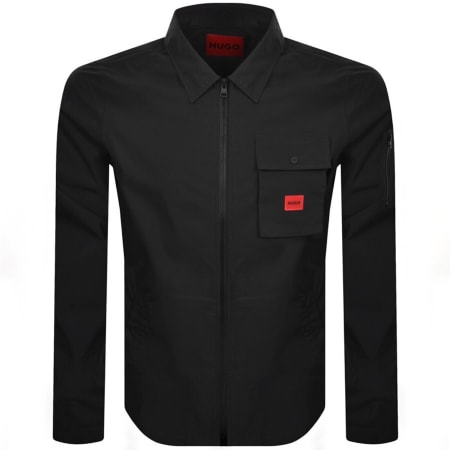 Product image for HUGO Emmond Overshirt Jacket Black