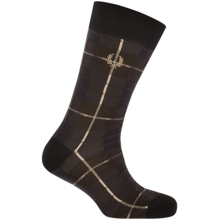 Product image for Fred Perry Tartan Socks Brown