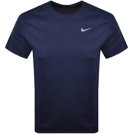 Product image for Nike Running Dri Fit Miler T Shirt Navy