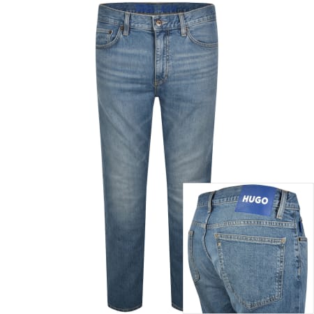 Product image for HUGO Blue Slim Fit Ash Mid Wash Jeans