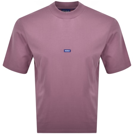 Product image for HUGO Blue Nieros Logo T Shirt Pink