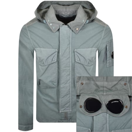 Product image for CP Company Goggle Overshirt Silver Blue