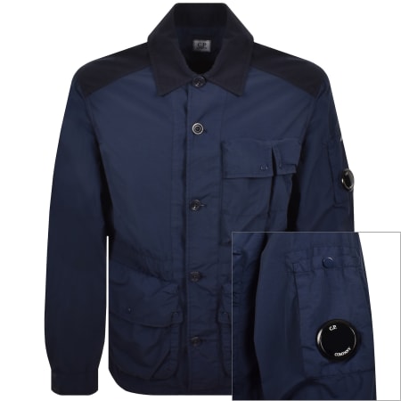 Product image for CP Company Lens Overshirt Midnight Navy