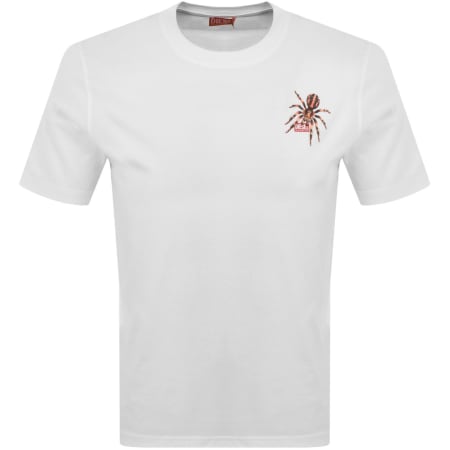 Product image for Diesel Spider Graphic T Shirt White