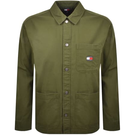 Product image for Tommy Jeans Essential Overshirt Green