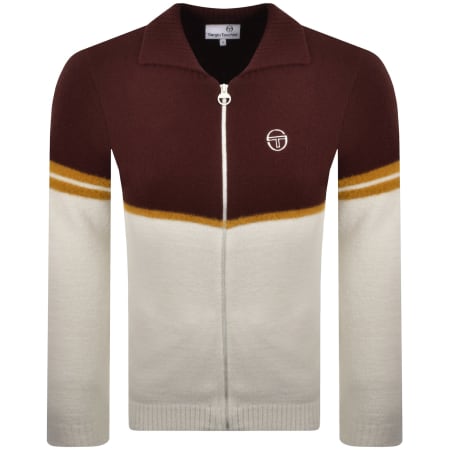 Product image for Sergio Tacchini Orion Knit Track Top Brown